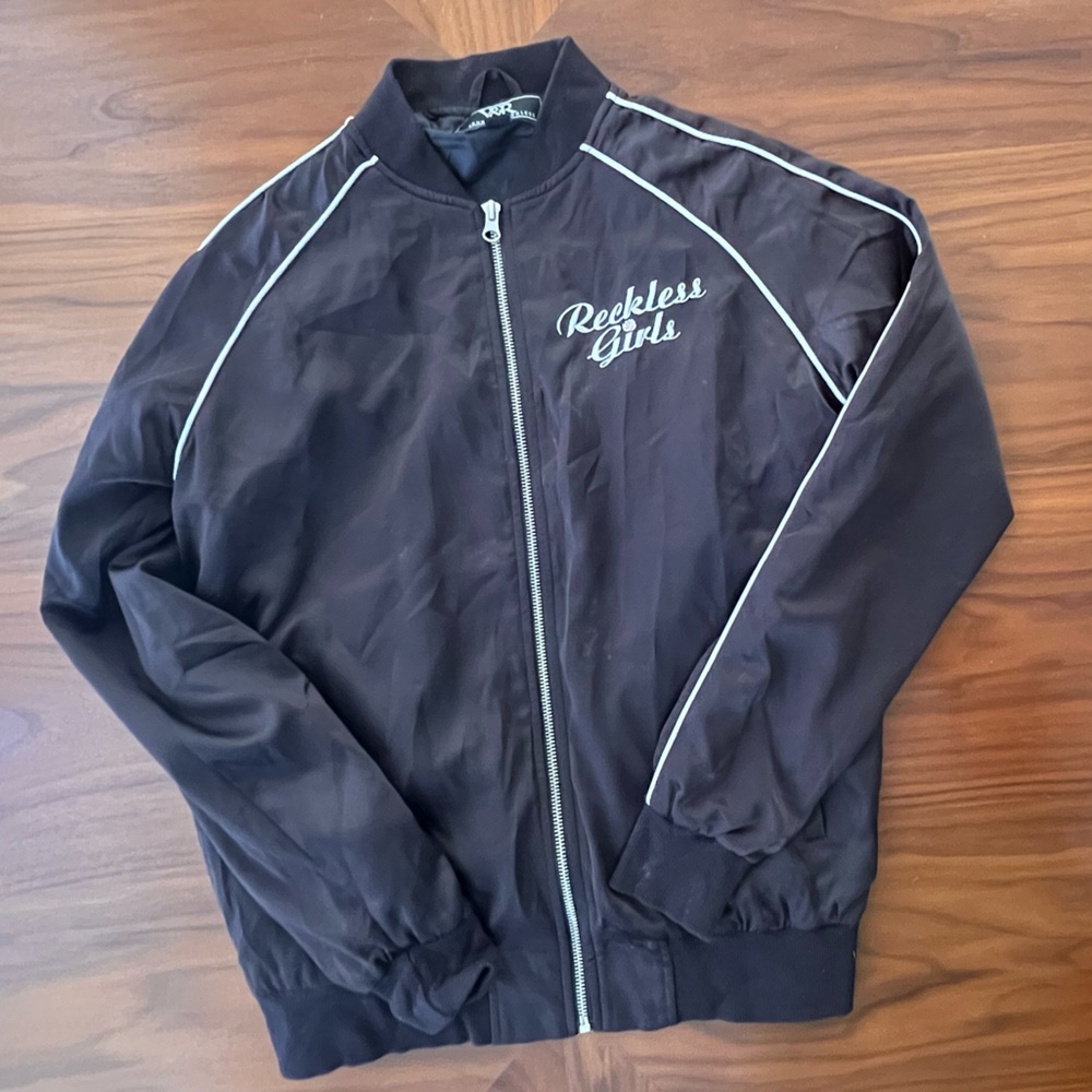 Young & Reckless Black Jacket with White Details
